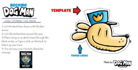 dog man mask template|dog man symbol template.